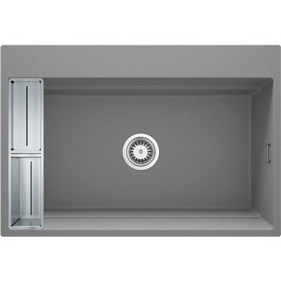 Évier en granit 1 cuve - 76 x 52 x 22 / 56 x 52 x 22 - MAGNETIC