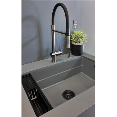 Évier en granit 1 cuve - 76 x 52 x 22 / 56 x 52 x 22 - MAGNETIC