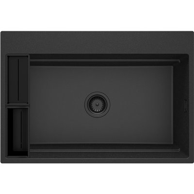 Évier en granit 1 cuve - 76 x 52 x 22 / 56 x 52 x 22 - MAGNETIC