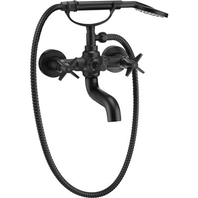 Mitigeur de bain mural avec douchette et inverseur - TEMISTO