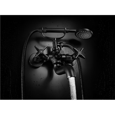 Mitigeur de bain mural avec douchette et inverseur - TEMISTO