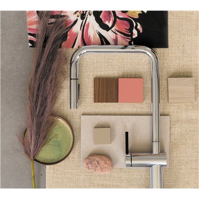 Mitigeur d’évier avec bec extractible en U et douchette 2 jets - MOMI