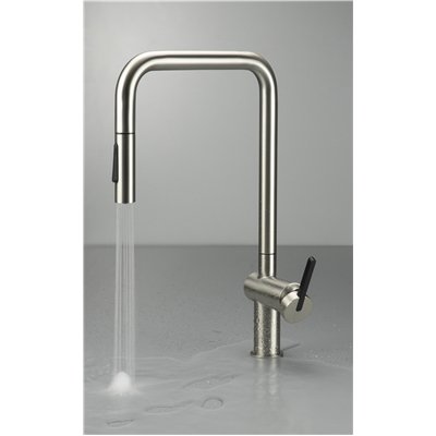 Mitigeur d’évier avec bec extractible en U et douchette 2 jets - MOMI