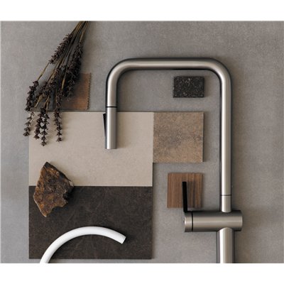 Mitigeur d’évier avec bec extractible en U et douchette 2 jets - MOMI