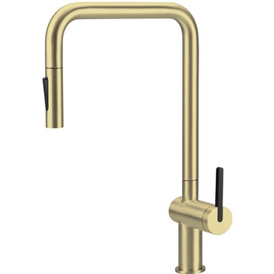 Mitigeur d’évier avec bec extractible en U et douchette 2 jets - MOMI