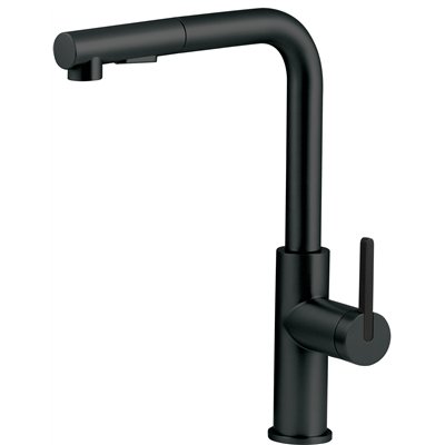 Mitigeur d’évier avec bec rectangulaire extractible et douchette 2 jets - MOMI