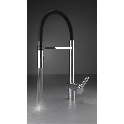 Mitigeur d’évier avec bec flexible magnétique et douchette 2 jets - MAGNETIC