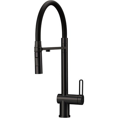 Mitigeur d’évier avec bec flexible, douchette 2 jets et sortie eau filtrée - CORDA