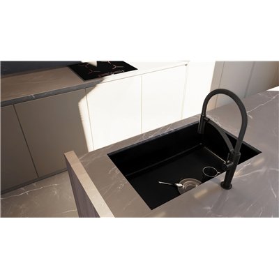 Mitigeur d’évier avec bec flexible et douchette 2 jets - CORDA