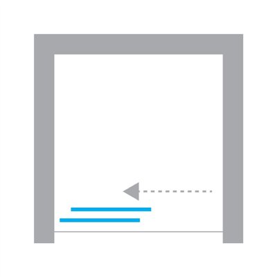 PRIME - Porte de douche coulissante double new