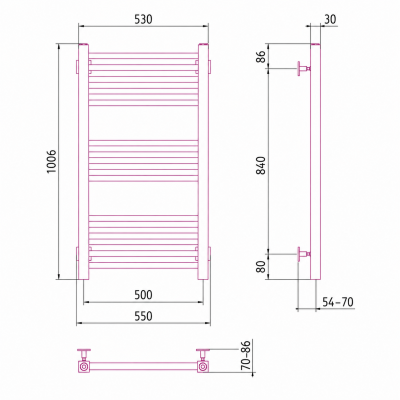 Sèche-serviettes électrique - Avec thermostat connecté - MODUS