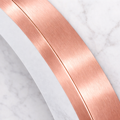 Miroir LED rond - 60 x 60 cm - Double éclairage LED façade et arrière - CÉLINA