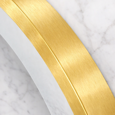 Miroir LED rond - 60 x 60 cm - Double éclairage LED façade et arrière - CÉLINA