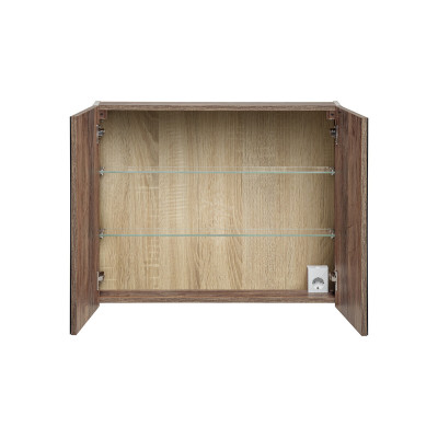 Armoire murale de salle de bain - 80 cm - avec Miroir - 2 portes - Bold