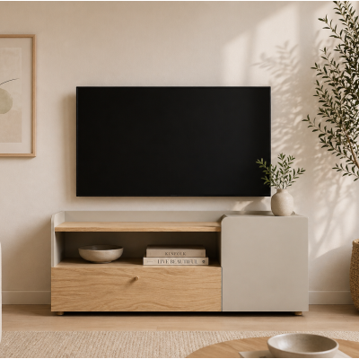 Meuble TV - L.120 x H.51 x P.40 - YOKA