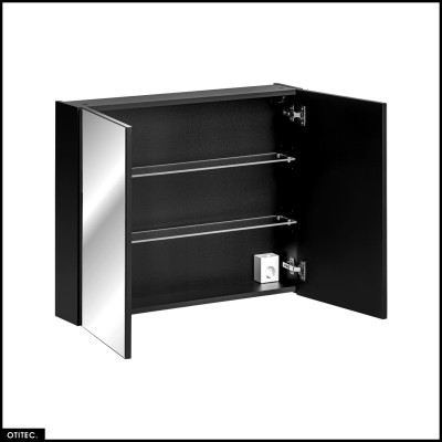 Armoire murale de salle de bain - 80 cm - avec Miroir - 2 portes - Bold