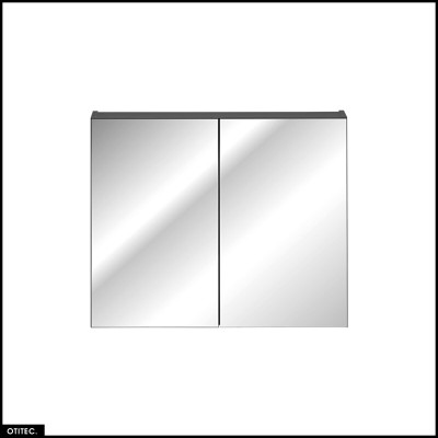 Armoire murale de salle de bain - 80 cm - avec Miroir - 2 portes - Bold