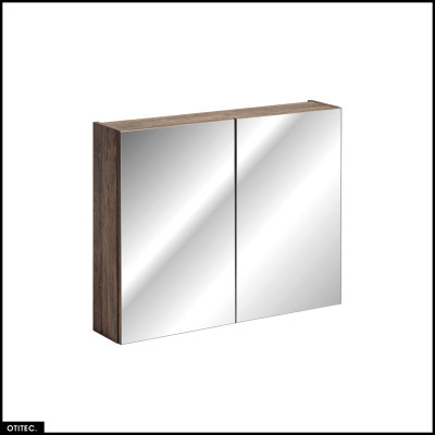 Armoire murale de salle de bain - 80 cm - avec Miroir - 2 portes - Bold