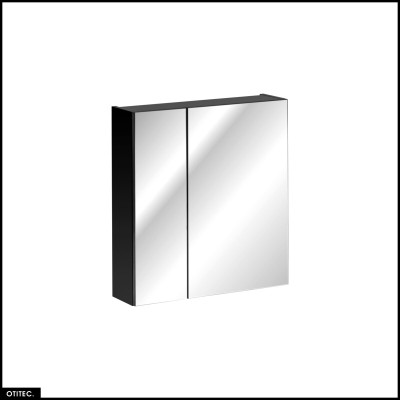 Armoire murale de salle de bain - 60 cm - avec Miroir - 2 portes - BOLD TAUPE