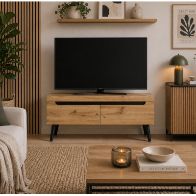 Meuble TV - L.107 x H.50 x P.40 cm - NORDIA