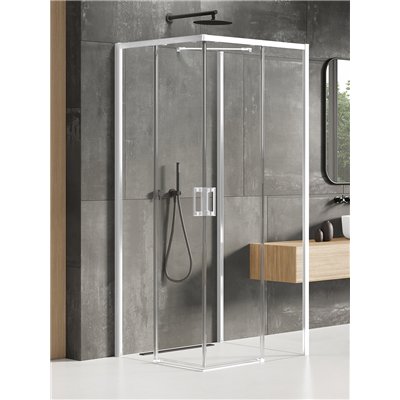 Cabines de douche double porte coulissante d'angle - PRIME