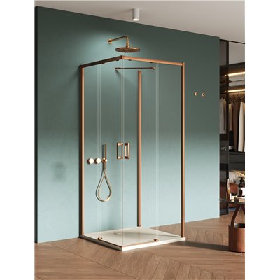 Cabines de douche double porte coulissante d'angle - PRIME