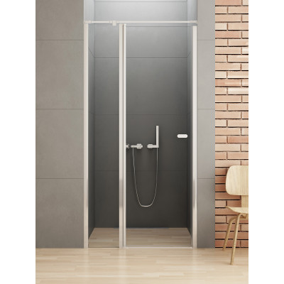 Porte battante simple avec un mur charnière et support parallèle - NEW SOLEO