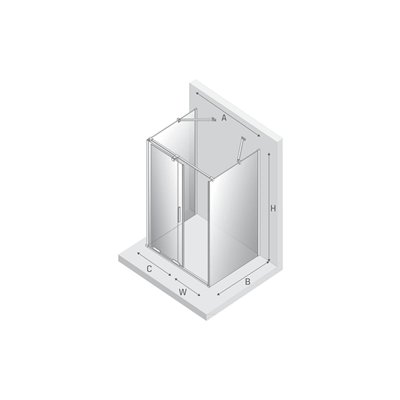 SMART - Cabines de douche - Rectangulaire Murale