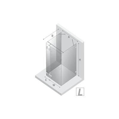 Cabines de douche - Rectangulaire murale - AVEXA