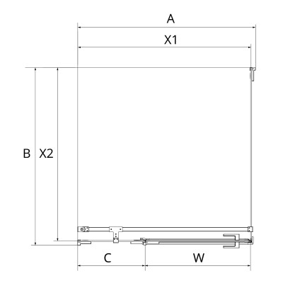 Cabines de douche - Rectangulaire murale - AVEXA