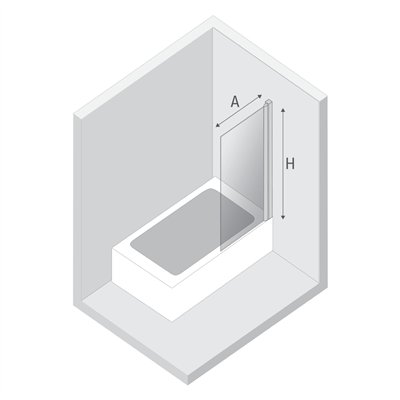 NEW SOLEO - Pare-baignoire