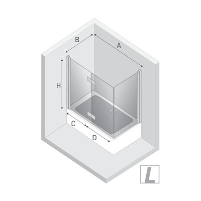 Pare-baignoire - 3 volets - NEW SOLEO
