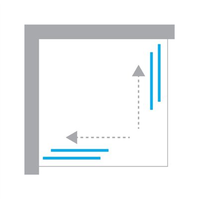 PRIME - Cabines de douche - Porte Coulissante double porte