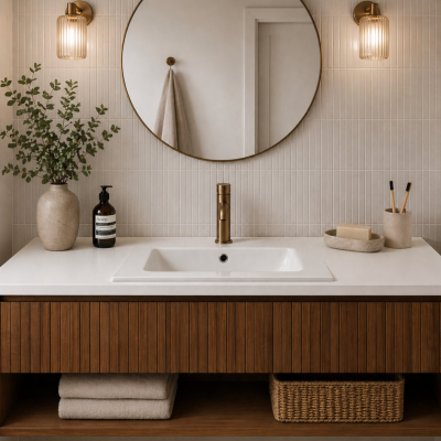 Vasque à encastrer rectangulaire AUREA - 60 x 39 cm - Céramique blanche