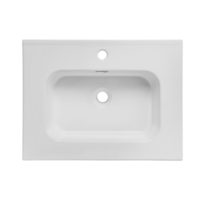 Vasque à encastrer rectangulaire AUREA - 60 x 39 cm - Céramique blanche