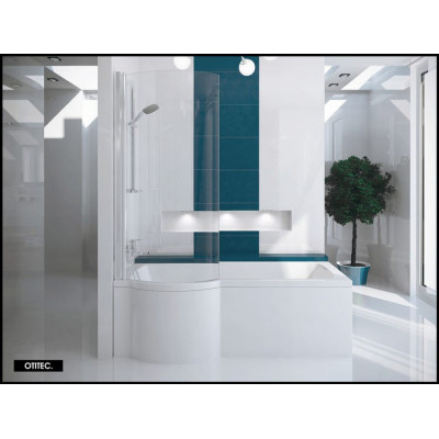 Baignoire asymétrique INSPIRO - 150 160 170 cm - Angle gauche ou droit