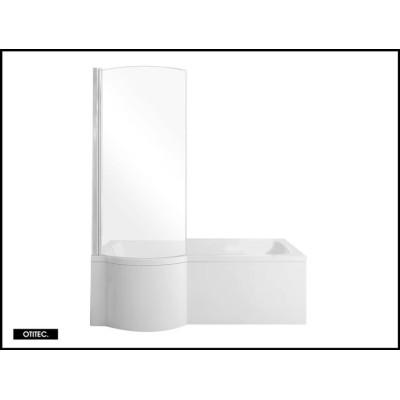 Baignoire asymétrique INSPIRO - 150 160 170 cm - Angle gauche ou droit