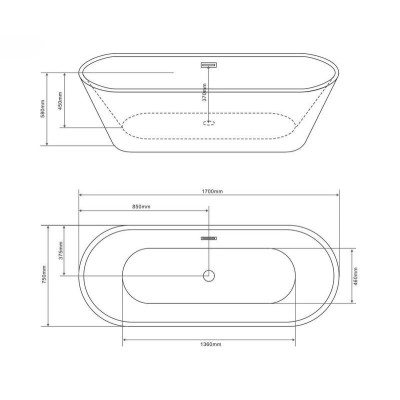 Baignoire d'angle asymétrique Integra