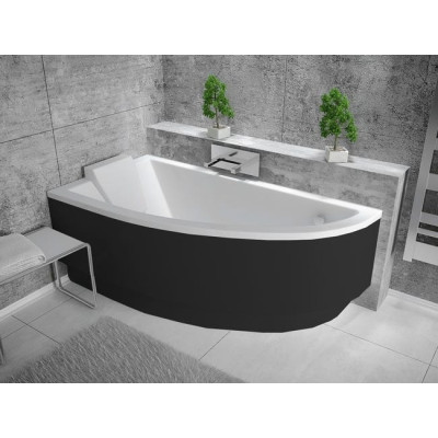 Baignoire asymétrique PRAKTIKA - 140 ou 150 cm - Angle gauche ou droit