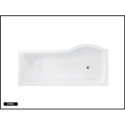 Baignoire asymétrique INSPIRO - 150 160 170 cm - Angle gauche ou droit