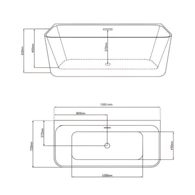 Baignoire d'angle asymétrique Integra