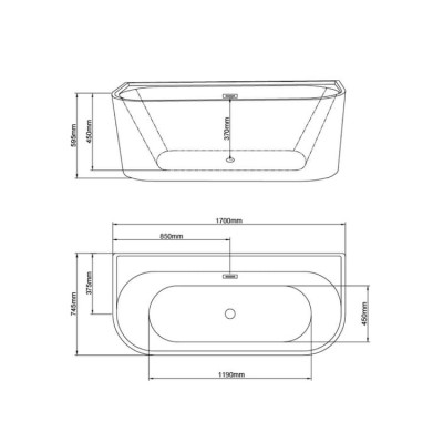 Baignoire d'angle asymétrique Integra