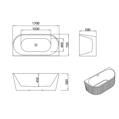 Baignoire îlot - BELLA