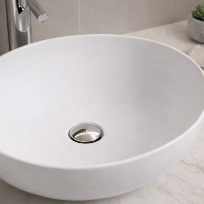 Vasque à poser arrondie -52 x 39,5 cm - ELORA
