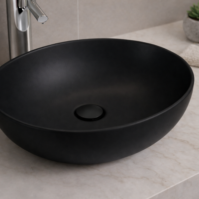 Vasque à poser arrondie -52 x 39,5 cm - ELORA