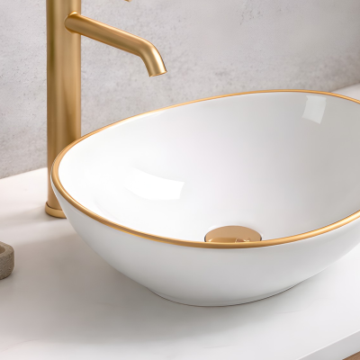 Vasque à poser arrondie -40 x 33 cm - VERA