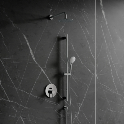 Système de douche à encastrer - Chrome - Collection Y