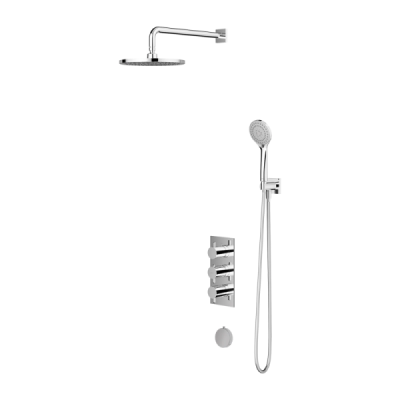Omnires | système thermostatique baignoire / douche à encastrer - Chrome - Collection Y