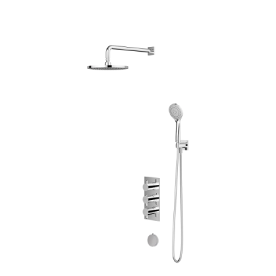 système thermostatique baignoire / douche à encastrer - Chrome - Collection Y