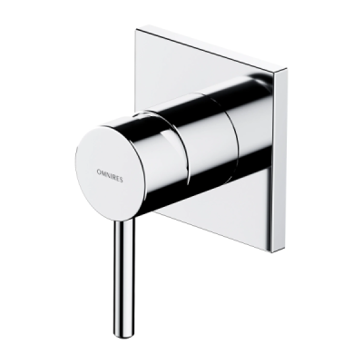 Omnires | Mitigeur de douche carré à encastrer - Chrome - Collection Y